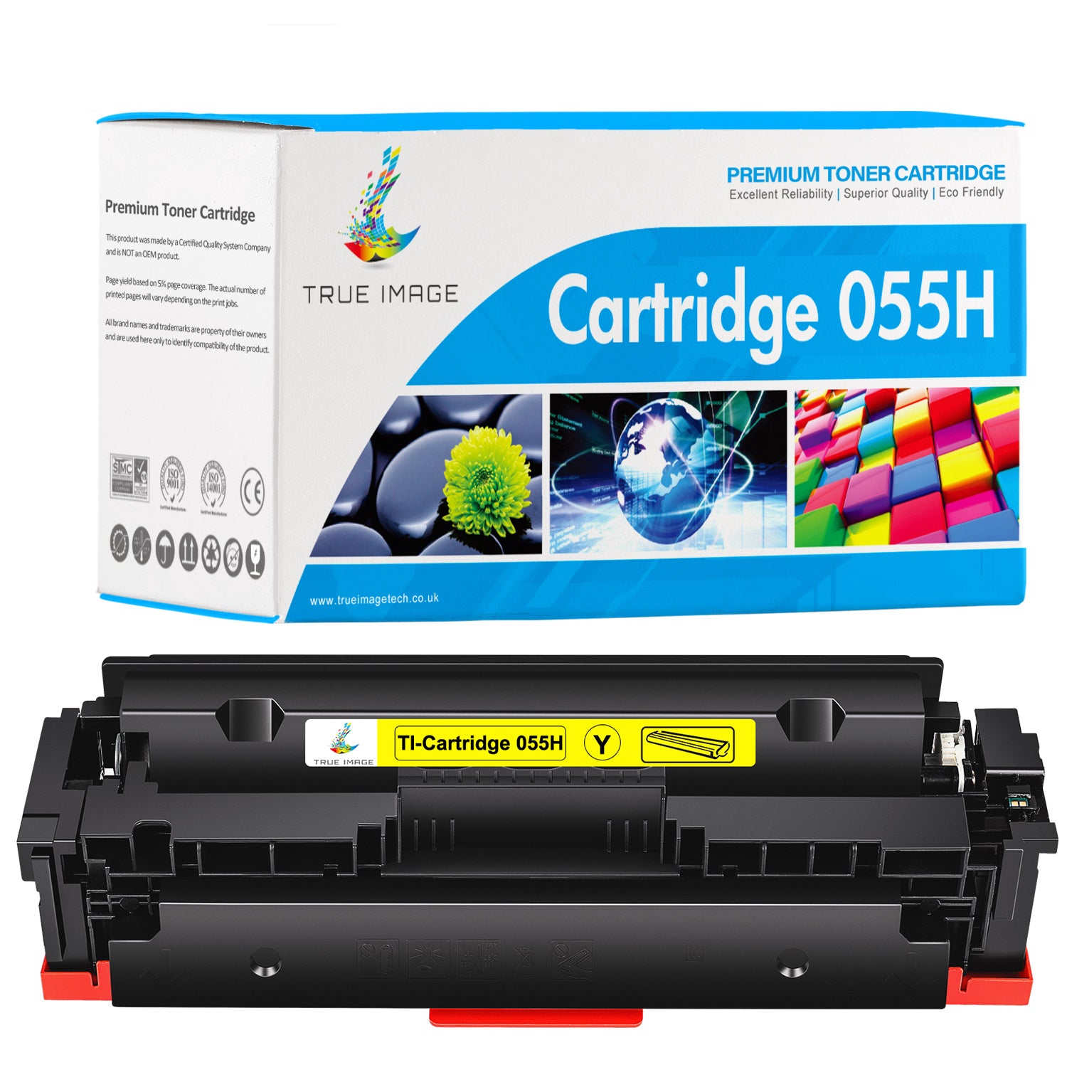Compatible Canon 055H Yellow Toner Cartr