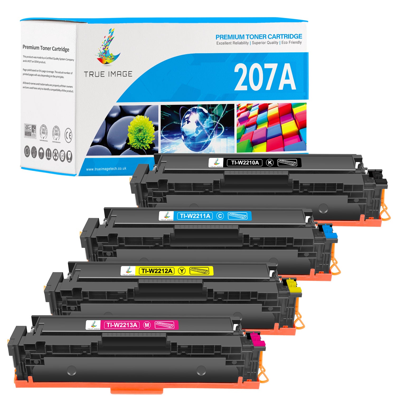Compatible HP 207A Toner Cartridges 4-Pa