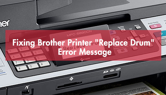 Printer. Shop Message Fixing Brother Printer