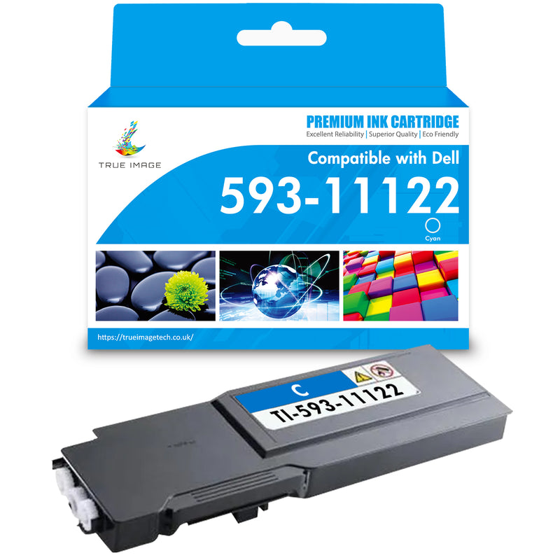 Compatible Dell 593-11122 Cyan Toner Kit