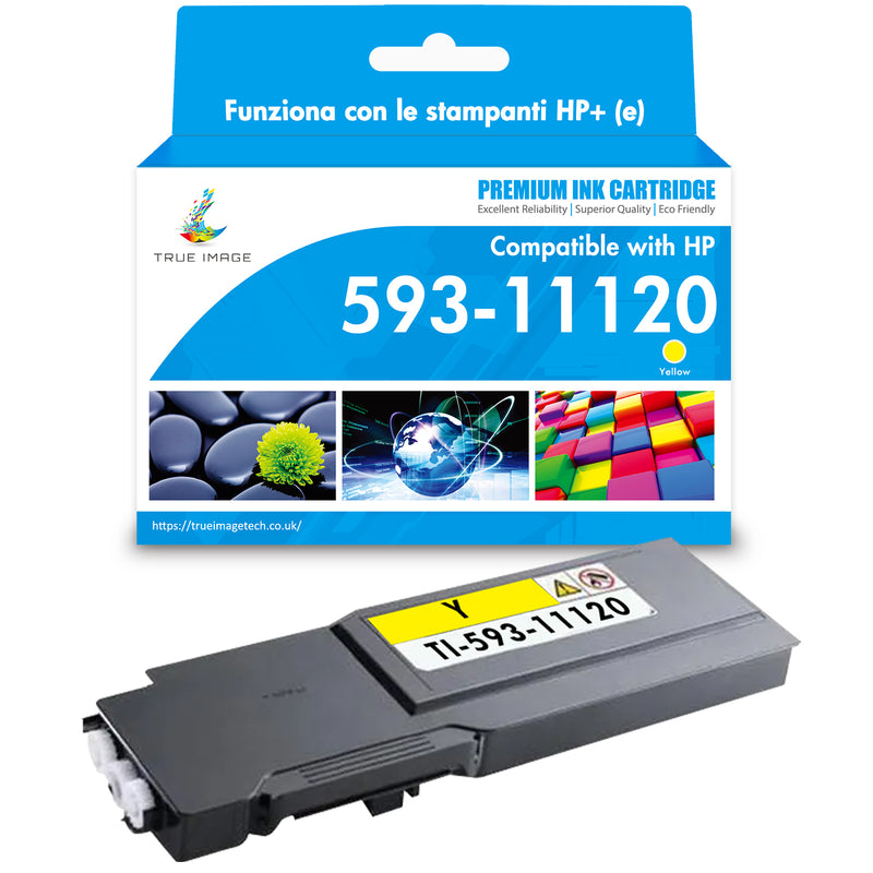 Compatible Dell 593-11120 Yellow Toner Kit