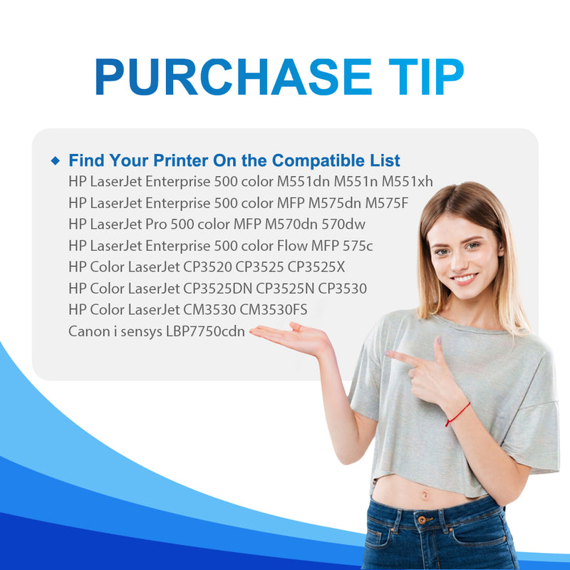 Compatible HP 507A Yellow Toner Cartridge - CE402A