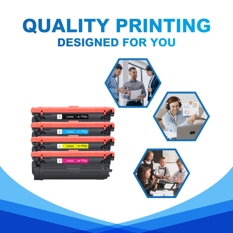 Compatible HP 508X CMYK Multipack Toner Cartridges