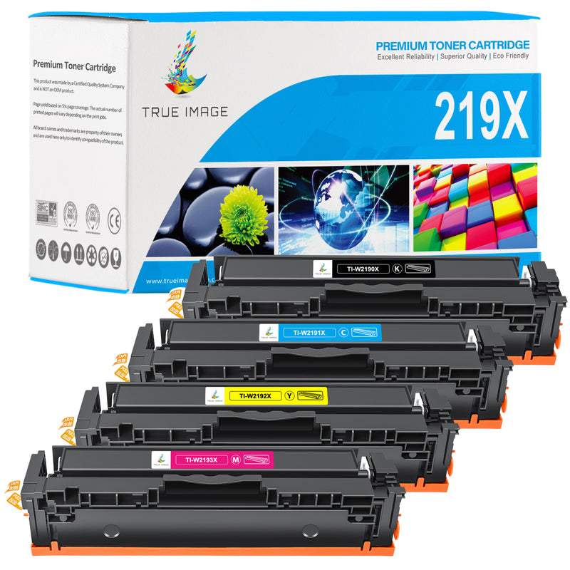 HP 219X W2190X Toner Cartridge 4Pack