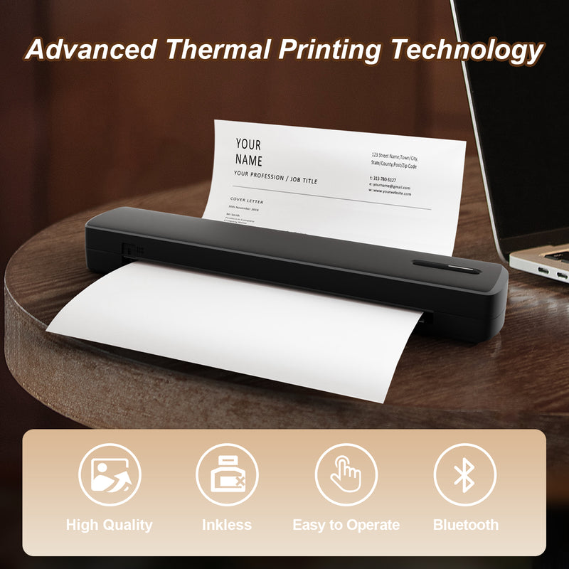 True Image TC80 Portable Printer A4/Wireless Inkless Printer/Tattoo Printer