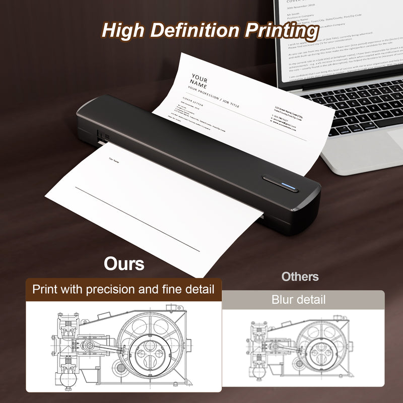 True Image TC80 Portable Printer A4/Wireless Inkless Printer/Tattoo Printer