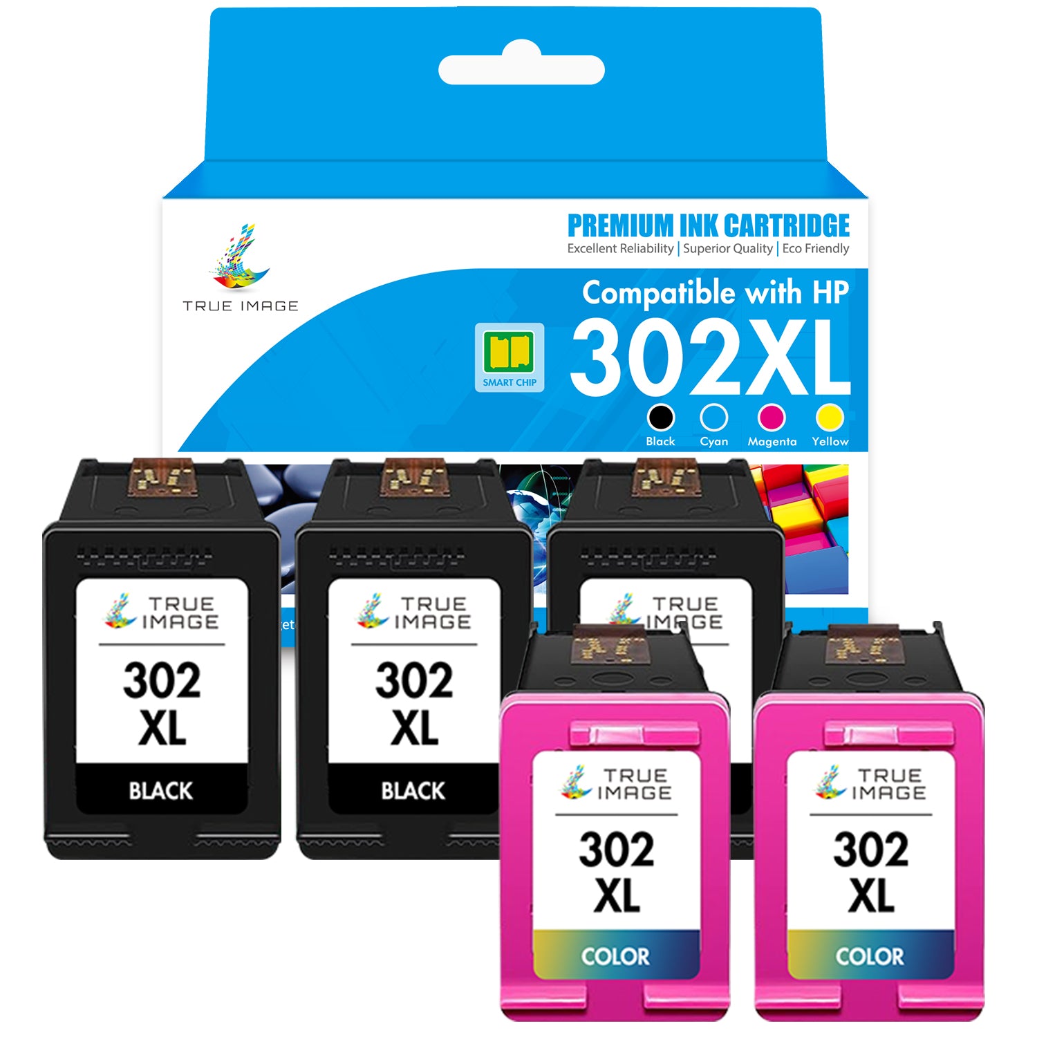 Compatible HP 302 302XL Black & Tri-