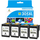 Compatible HP 305 305XL Black Ink Cartridges Multipack