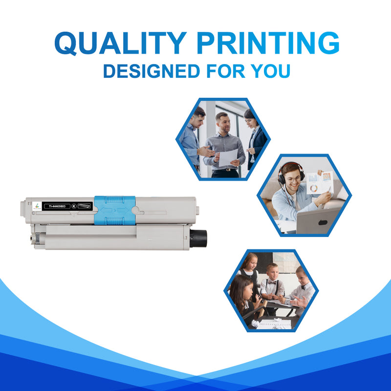 Compatible Okidata 44469803 Black Toner Kit