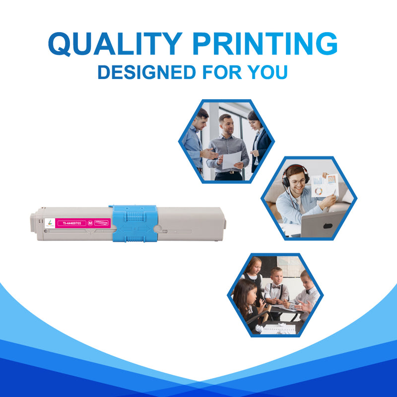Compatible Okidata 44469705 Magenta Toner Kit