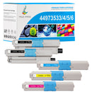 Compatible Okidata 44973536/44973535/44973533/44973534 Toner Sets for Okidata C301 C301dn C321 C321dn MC332dn MC342dn MC342dnw MC342w MC342dw