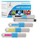Compatible Okidata 44973536/44973535/44973533/44973534 Toner Sets for Okidata C301 C301dn C321 C321dn MC332dn MC342dn MC342dnw MC342w MC342dw