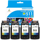 Compatible Canon CL511 CMY 3-Color Ink Cartridges