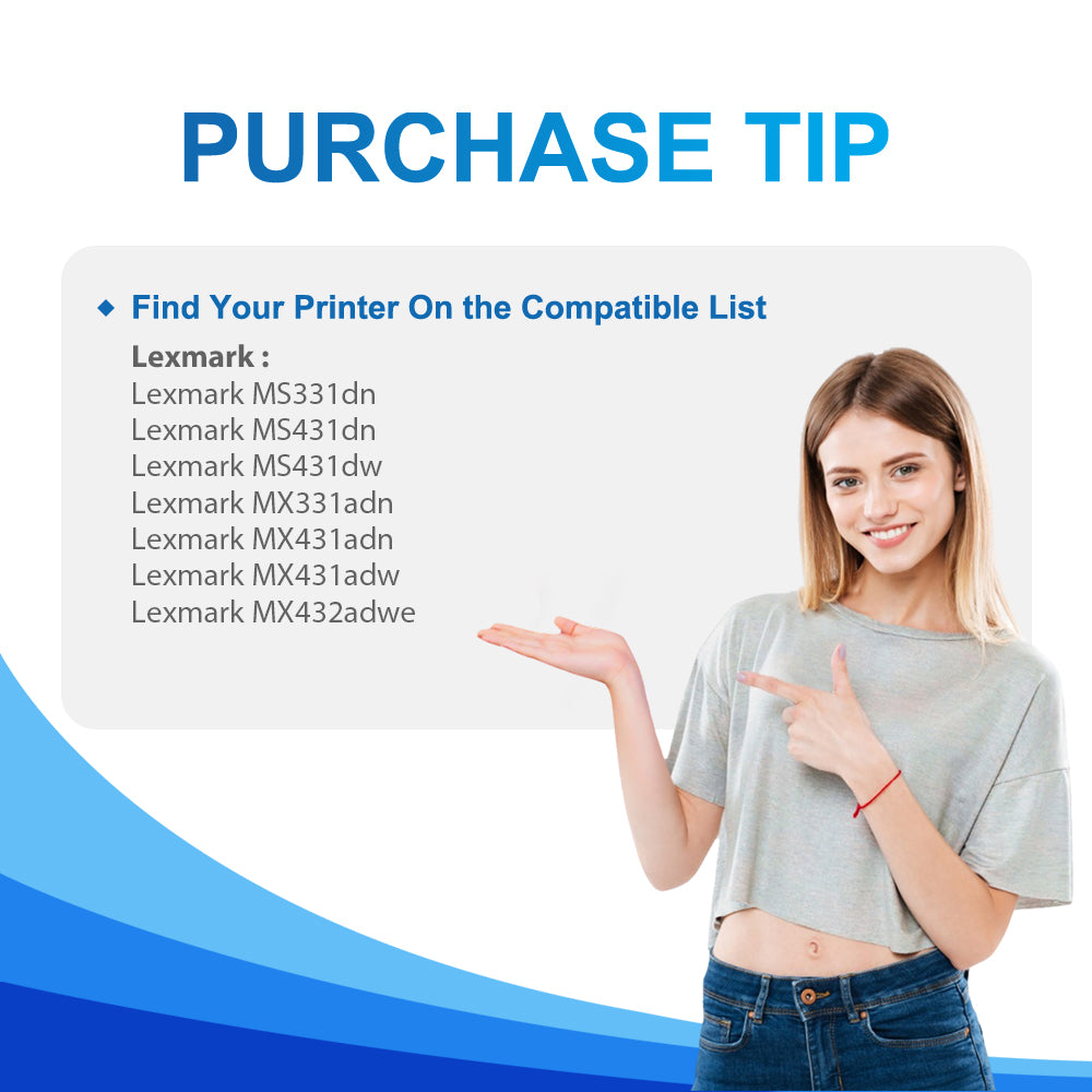 Compatible Lexmark 55B2000 Toner for MS3