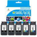 Kompatibel Canon PG560 XL CL561 XL bläckpatron, flerpack
