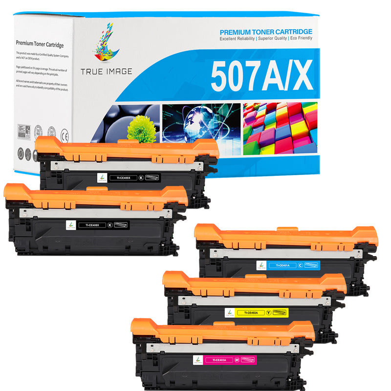 Compatible HP 507A/X Toner Cartridge Multipack - CE400X CE401A CE402A CE403A