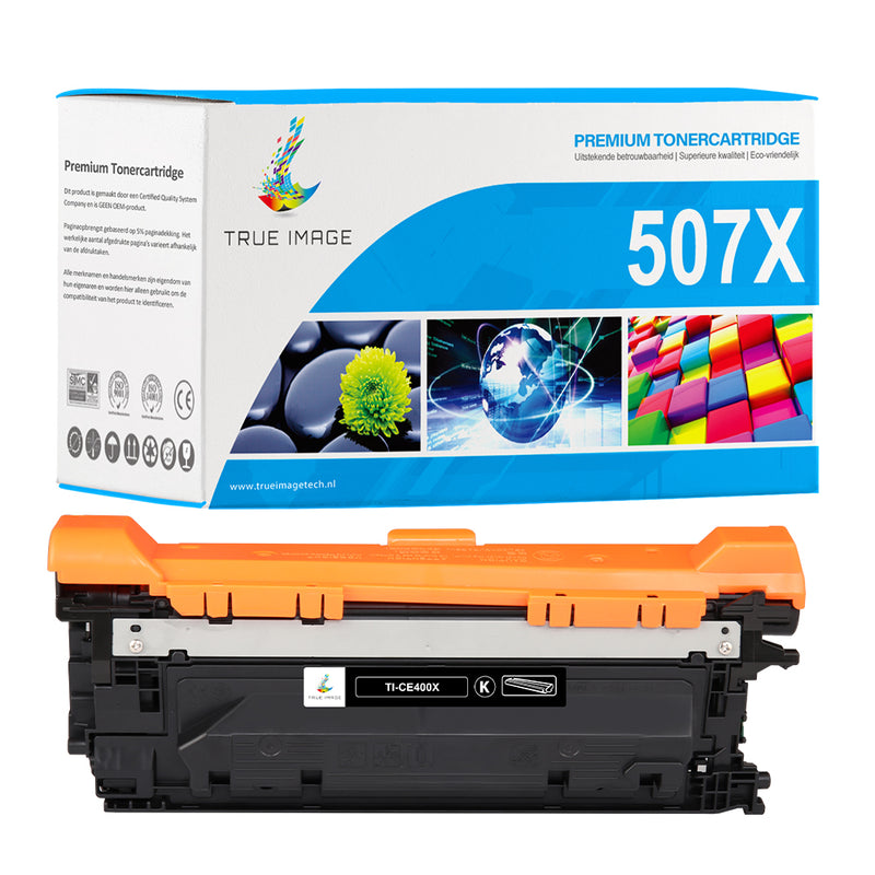 Compatible HP 507X Black Toner Cartridge - CE400X