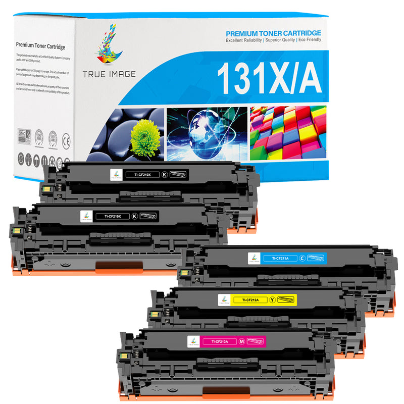 Compatible HP 131X/131A Toner Cartridges 4-Pack - CF210X CF211A CF212A CF213A