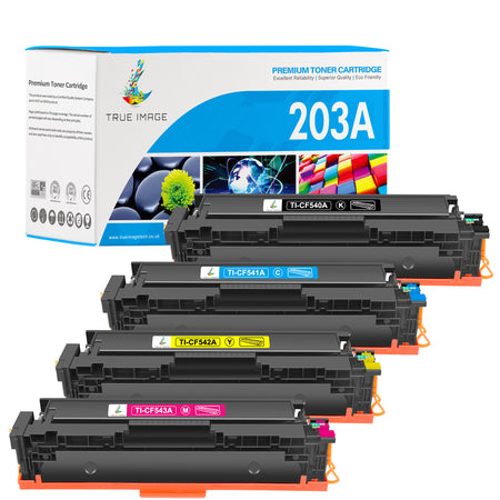 Compatible HP 203A CMYK Multipack Toner Cartridges