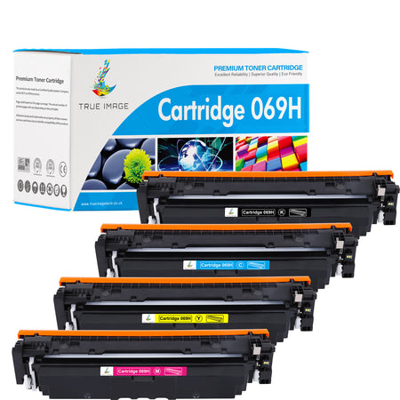 Compatible Canon 069H Toner Cartridge 4 Pack