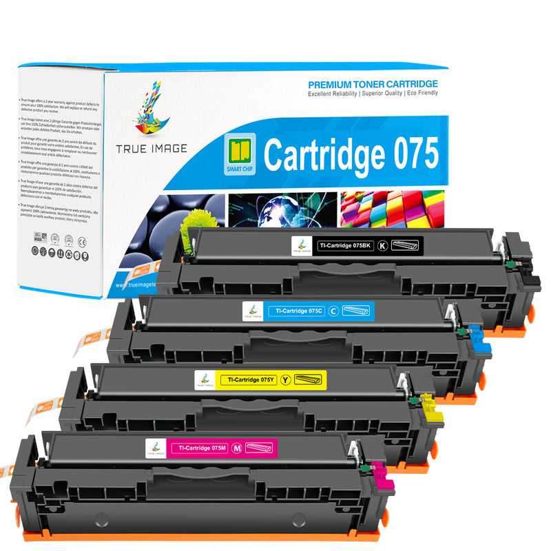 Compatible Canon 075 Toner Cartridges 4-Pack