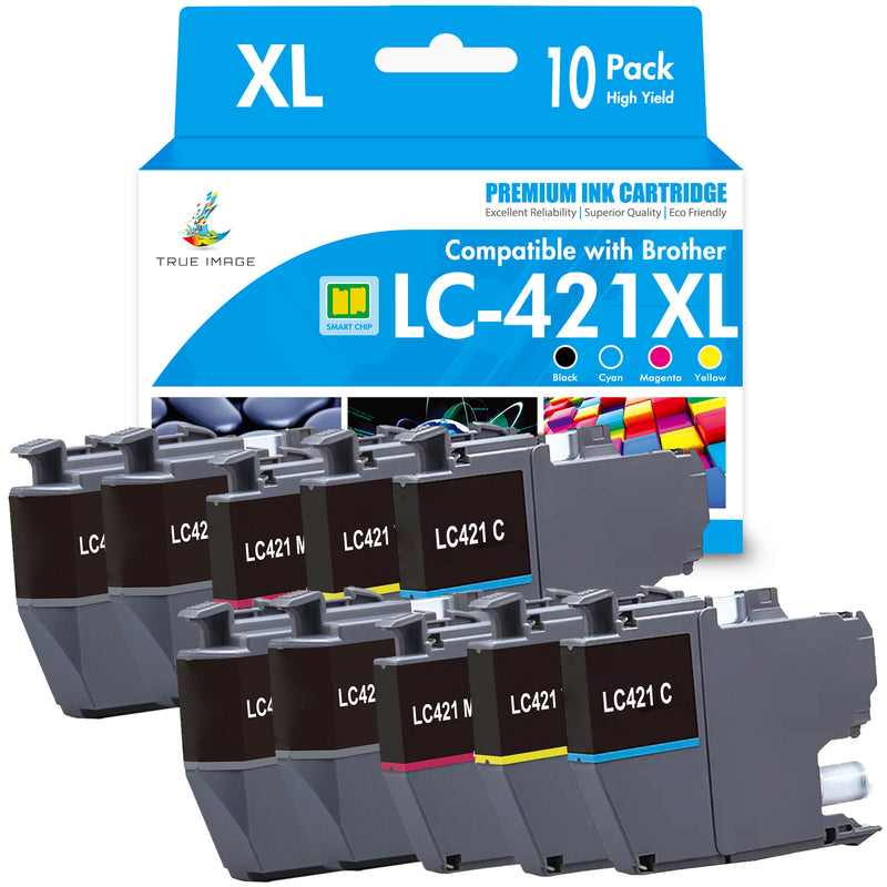 Kompatibel Brother LC421XL bläckpatron, flerpack