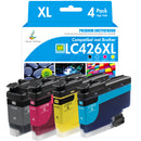Kompatibel Brother LC-426XL CYMK bläckpatron, multipack