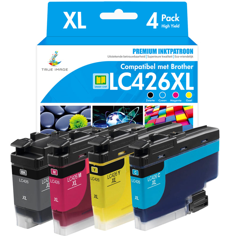 Kompatibel Brother LC-426XL CYMK bläckpatron, multipack