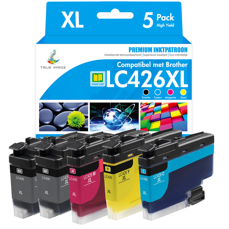 Kompatibel Brother LC-426XL CYMK bläckpatron, multipack
