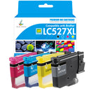 Compatible Brother LC527/LC527XL Ink Multipack for Brother MFC-J4350DW MFC-J4550DW