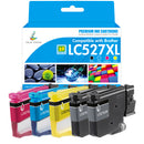 Compatible Brother LC527/LC527XL Ink Multipack for Brother MFC-J4350DW MFC-J4550DW