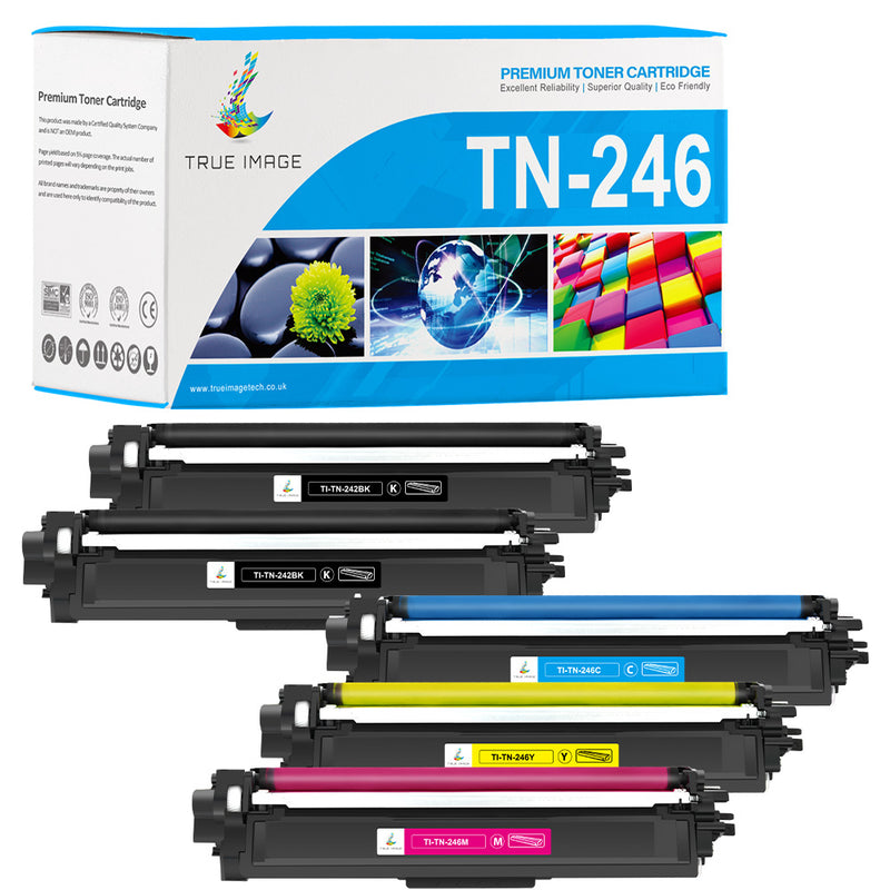 Compatible Brother TN242BK/TN246CMY Toner Cartridges Multipack