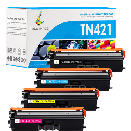 Compatible Brother TN 421CMYK Toner Cartridges Multipack