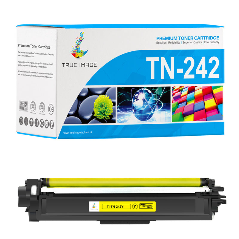 Compatible Brother TN242 Yellow Toner Cartridge
