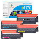 HP 117X Toner Cartridges 4 Pack