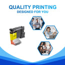 Kompatibel Brother LC521 gul blekkpatron - LC521Y