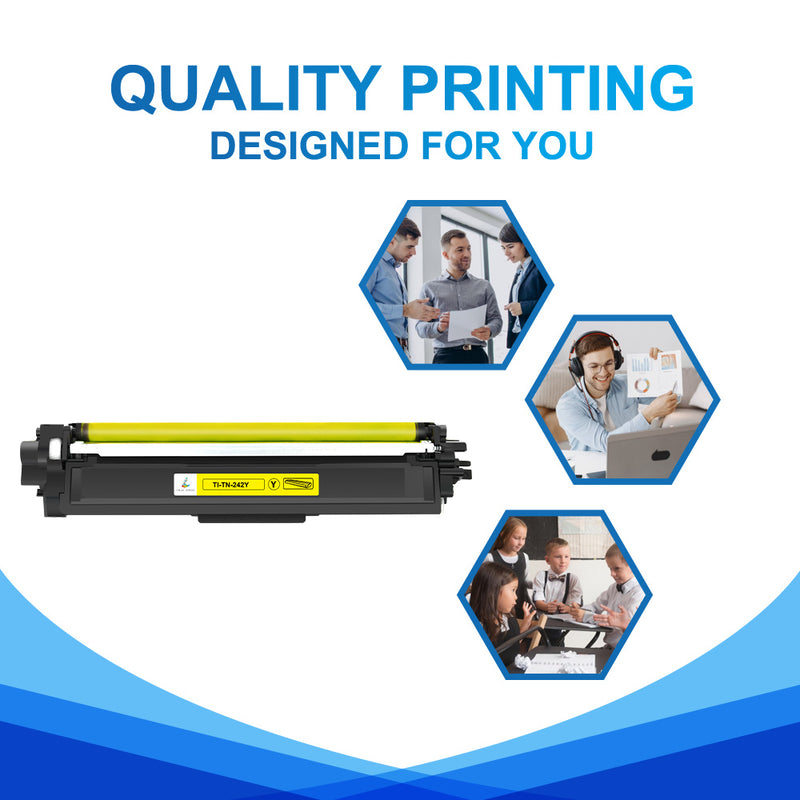 Compatible Brother TN242 Yellow Toner Cartridge