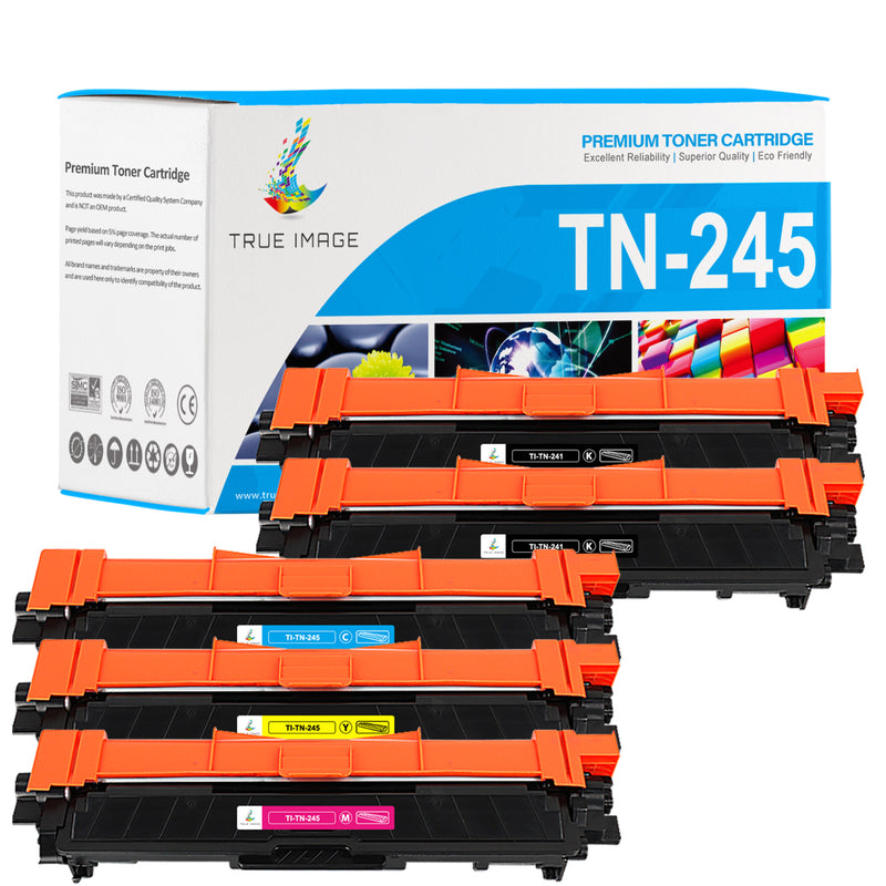 Compatible Brother TN241BK/TN245CMY Toner Cartridges Multipack